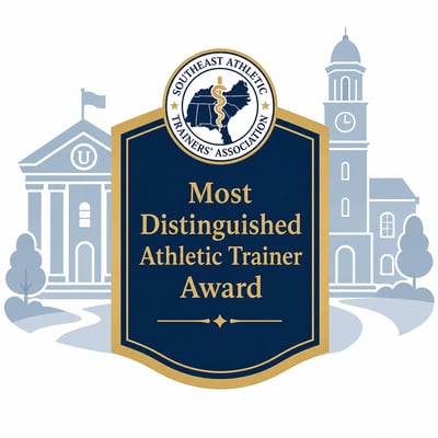 Southeast Athletic Trainers Association Award Plaque Display