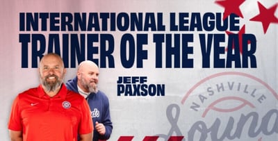 Jeff Paxson Named International League Athletic Trainer of the Year